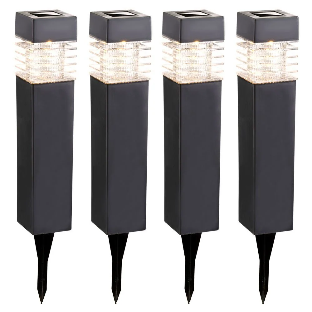 GLOBO LIGHTING LED Außen-Stehlampe warmweiß fest verbaut Gartenlampe