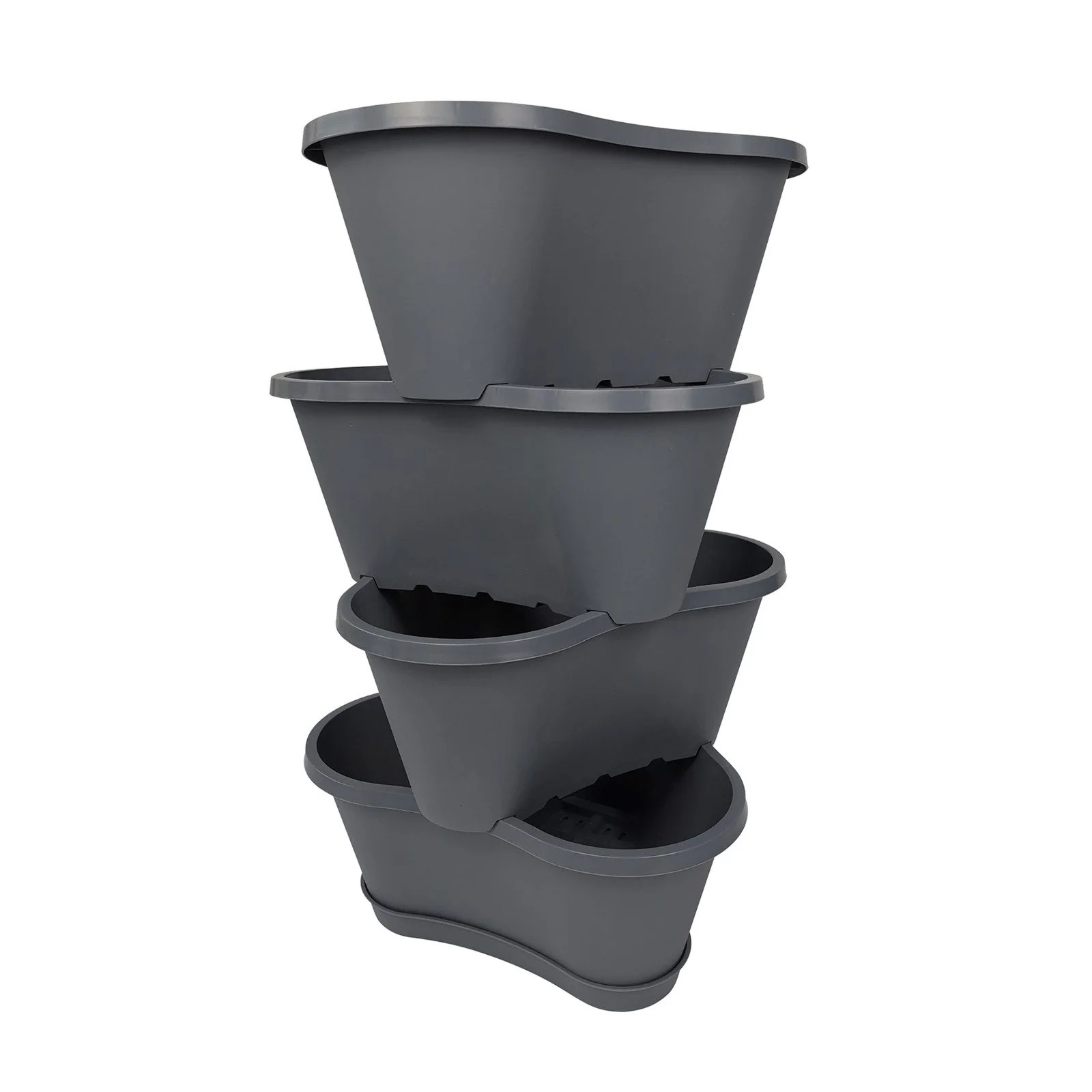 HTI-LIVING Pflanzkübel Pflanzturm Nessa 4 Etagen für Garten und Balkon