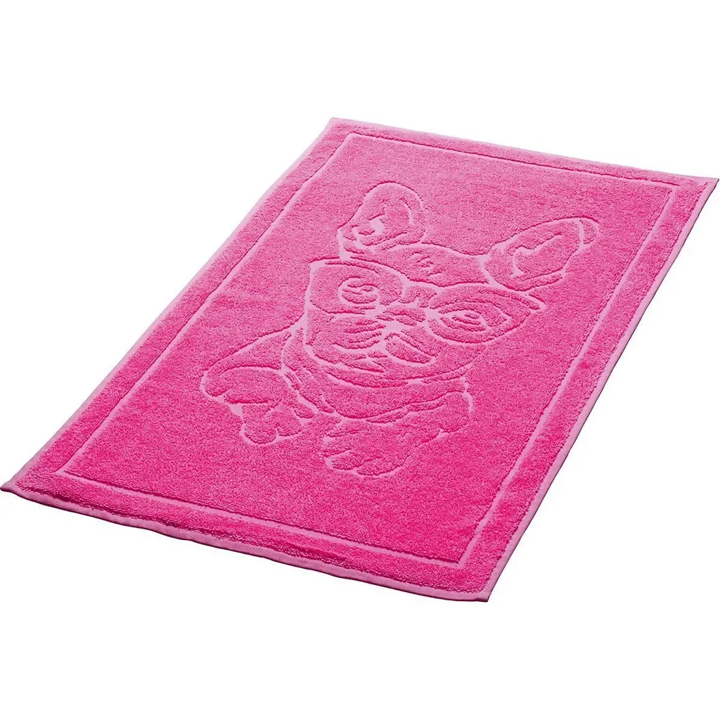 Kleine Wolke Frottiervorleger Bulli pink 50x70 Badematte Baumwolle