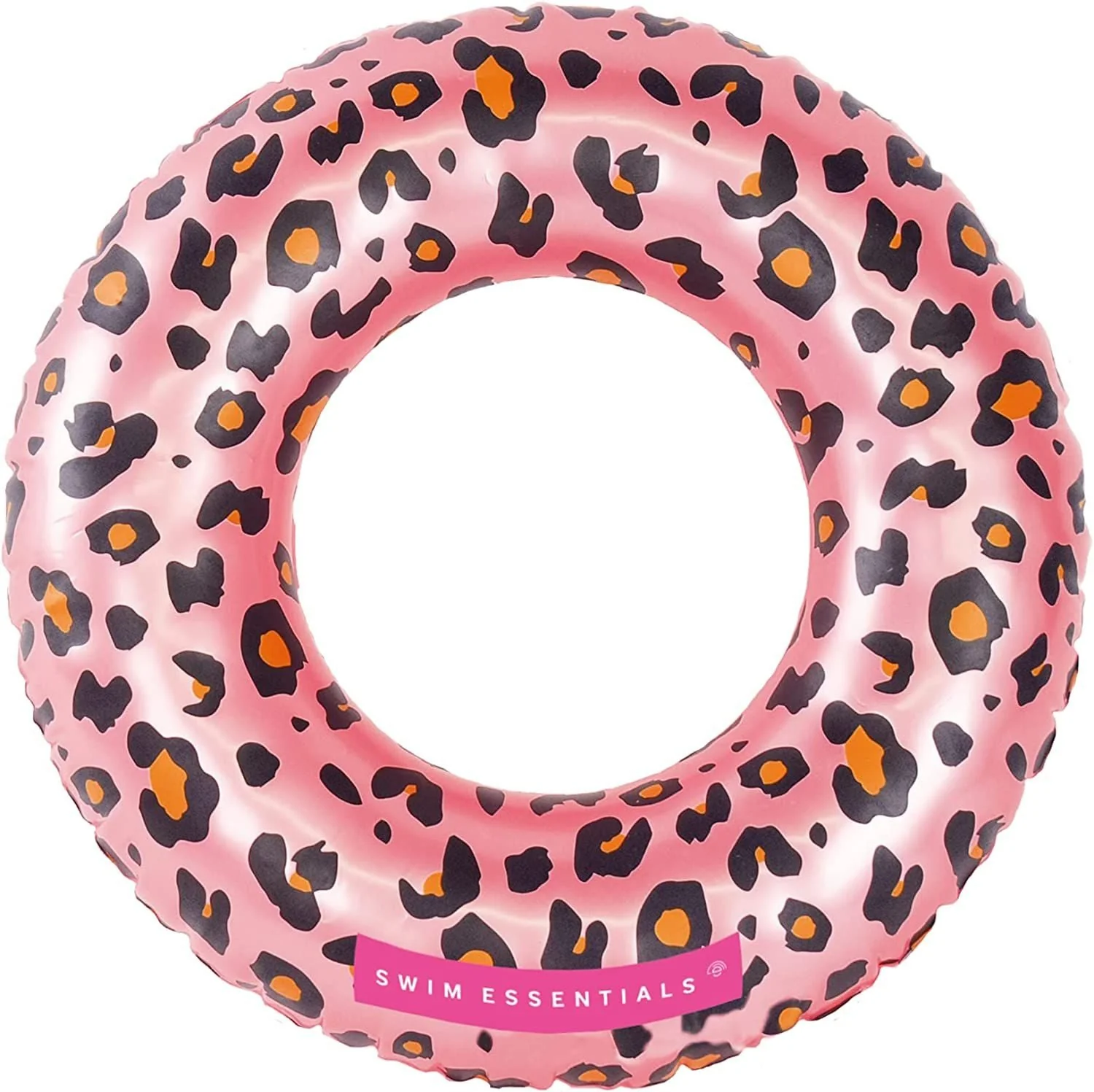 Swim Essentials Schwimmring 55 cm Leopard Roségold aufblasbar
