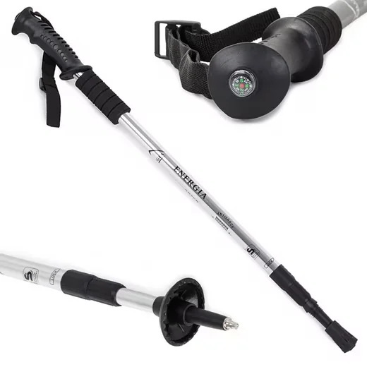 TSB WERK - Trekkingstöcke Nordic Walking Antischock Alu 64-135 cm 1 St