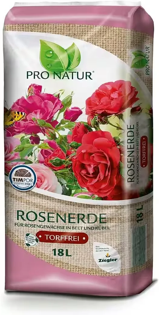 ZIEGLER ERDENWERK Pro Natur Rosenerde torffrei 18 L Pflanzerde