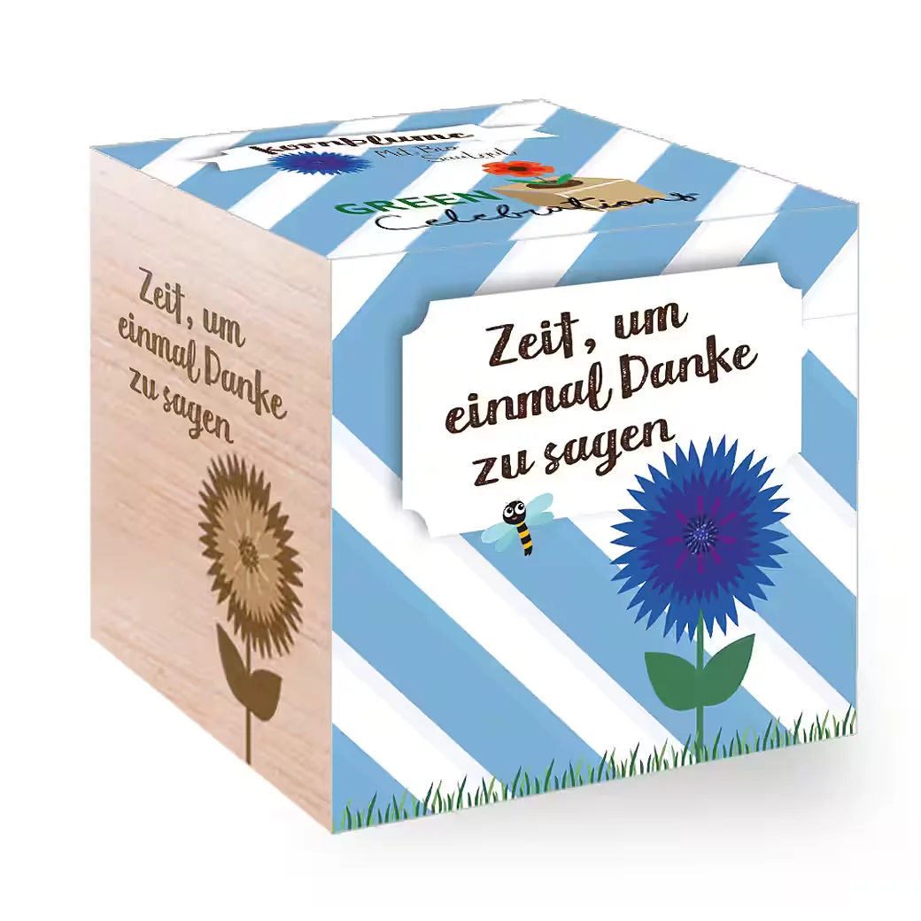 FEEL GREEN Green Celebrations Blumenerde Kornblume Geschenkset
