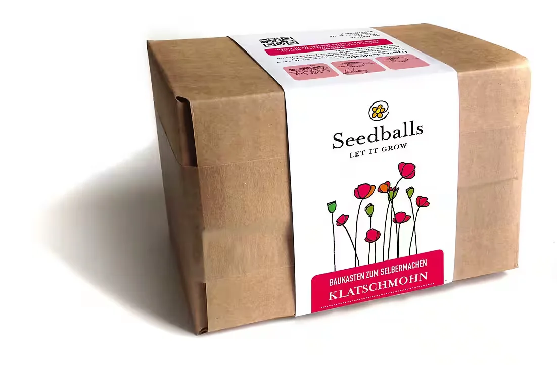 Nawemo Seedballs Baukasten Klatschmohn DIY Saatkugeln Set