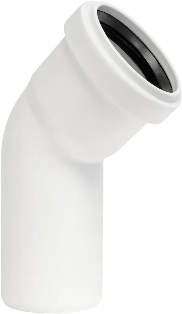 HT Bogen DN32 15 Grad weiß PP mit Dichtung Abwasserrohr