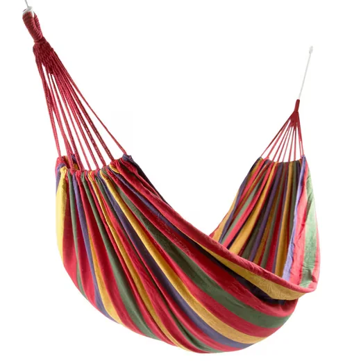 ZOLLNER Hängematte 150 x 210 cm mit Tasche und Seilen Outdoor