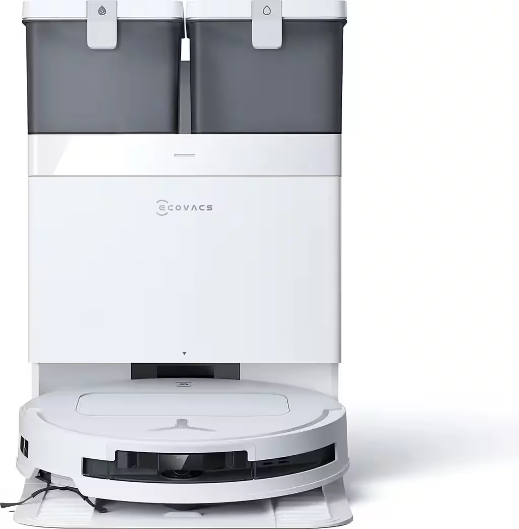 ECOVACS DEEBOT T50 OMNI Saugroboter mit Wischfunktion 15000 Pa Weiss