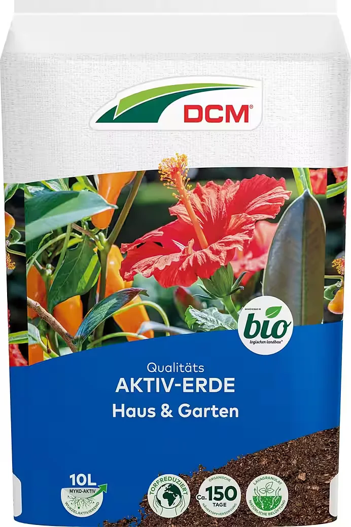 CUXIN DCM Aktiv-Erde Pflanzerde Blumenerde Haus und Garten 10 L