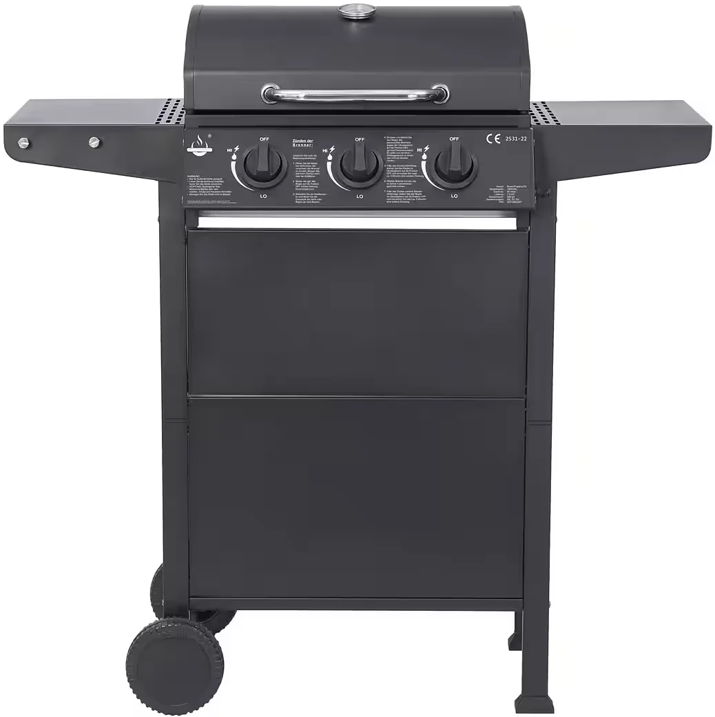 San Jose - Gasgrill 3 Brenner BBQ