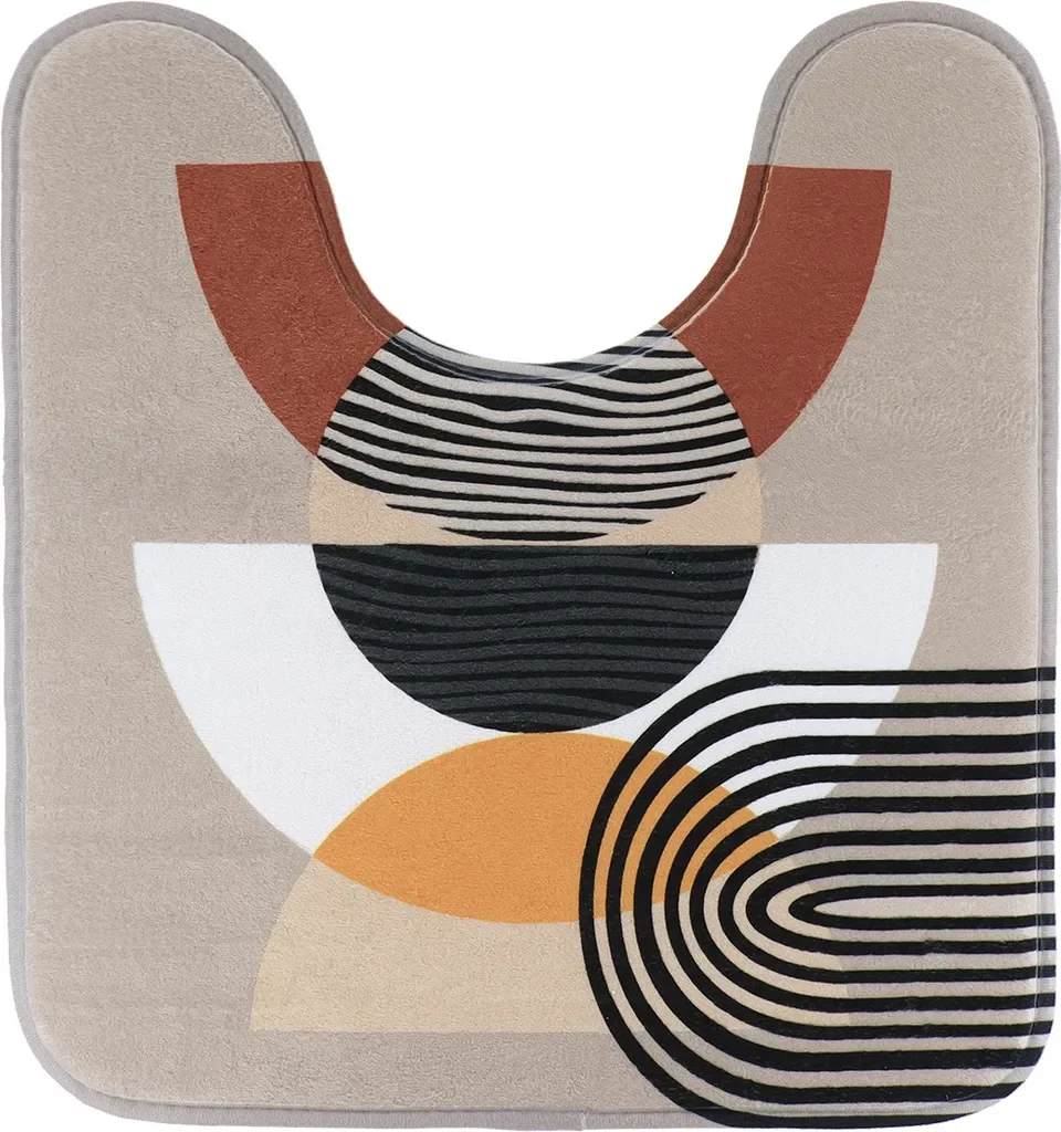 TENDANCE WC Vorleger 45x50 cm mehrfarbig rutschfest Badteppich