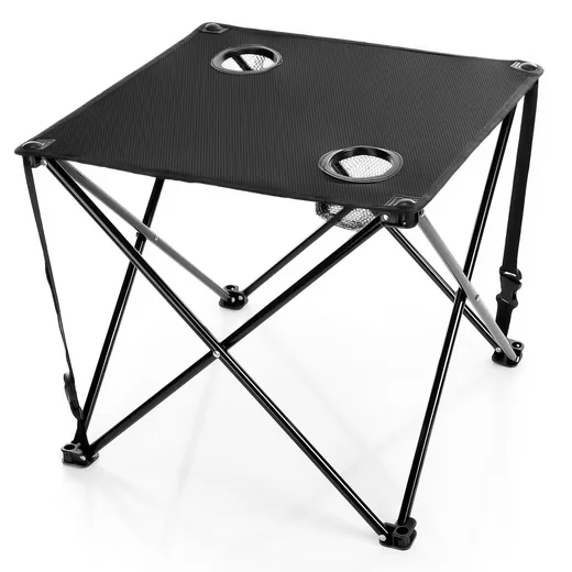 BIGDEAN Campingtisch faltbar Outdoor 2 Getränkehalter 30 kg ultraleicht
