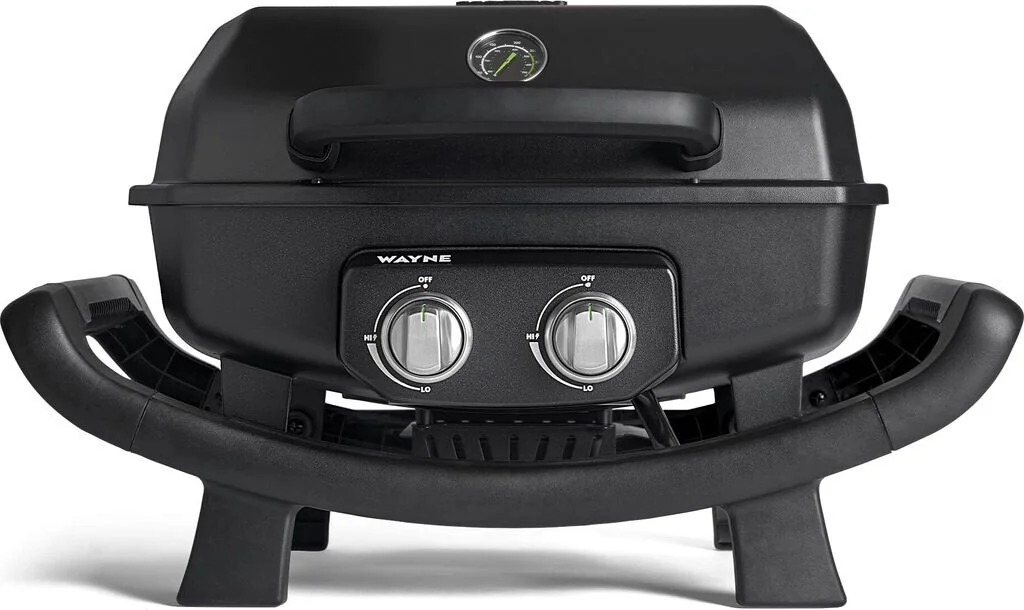 Wayne - Gasgrill 2-Brenner 4,4 kW tragbarer Balkongrill