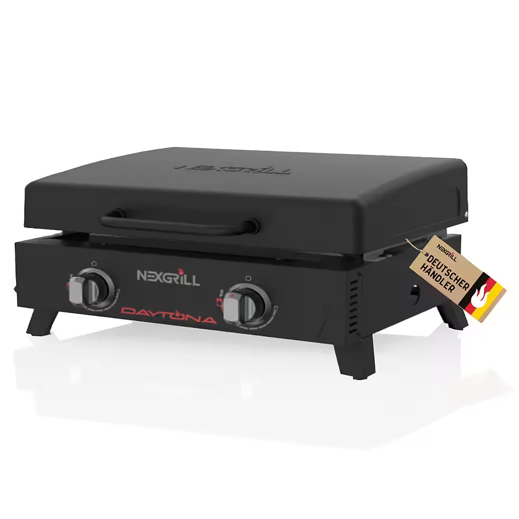 Daytona - Gasgrill 2-Brenner Plancha Tischgrill 5,9 kW 2B