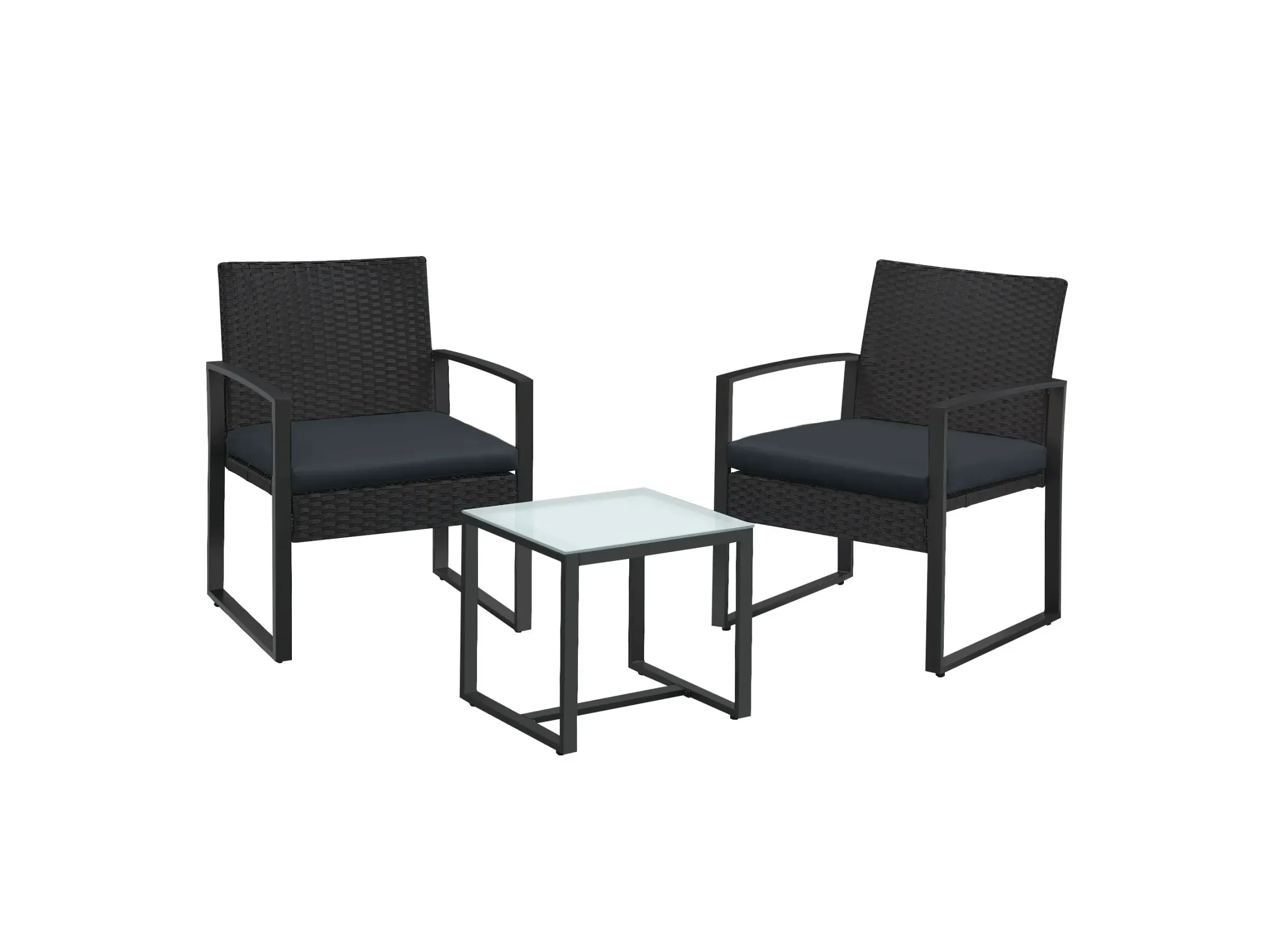 Balkonmöbel Set aus PE Polyrattan für Terrasse und Balkon